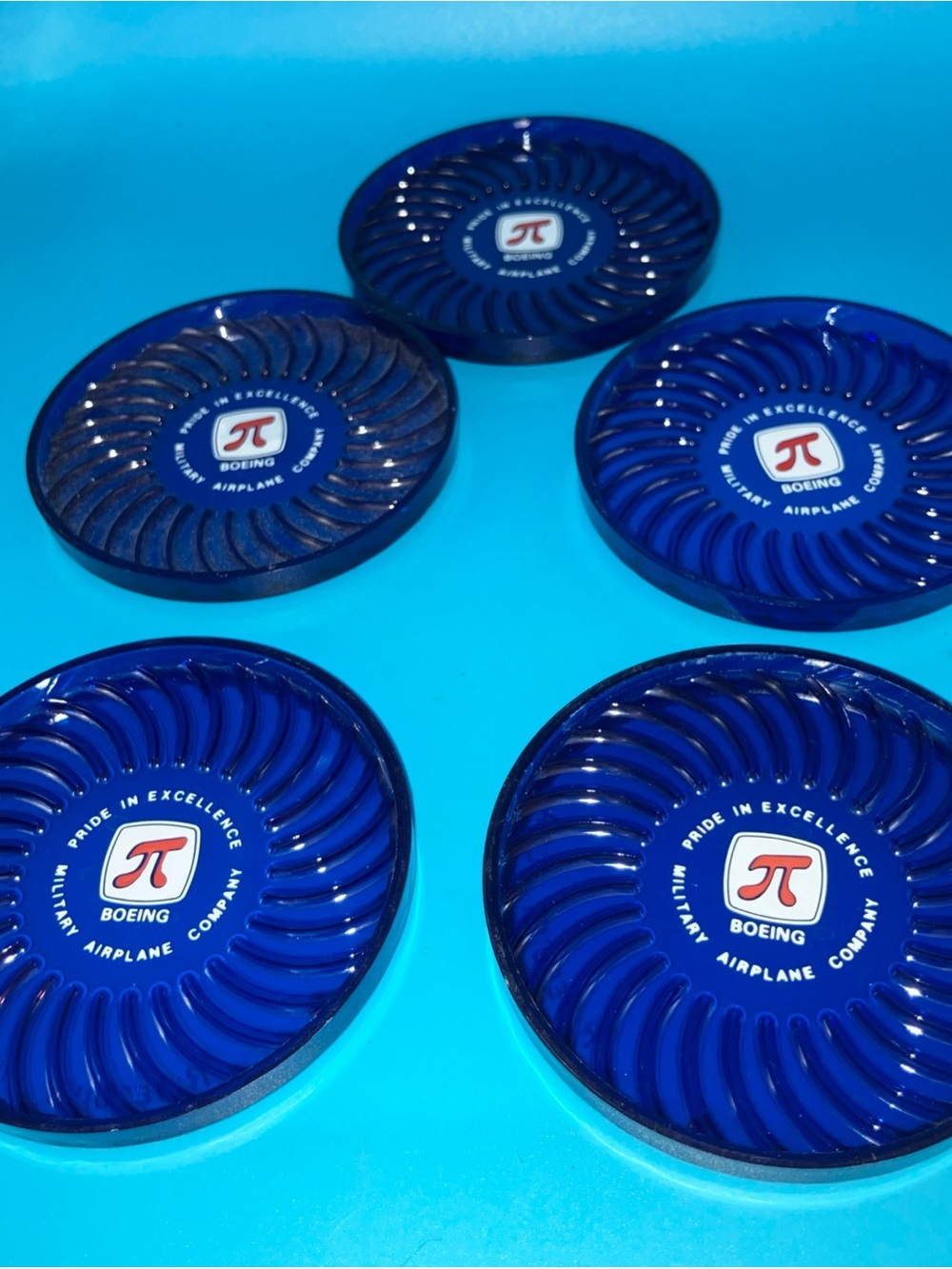 vintage promotional coaster from the Boeing Military Airplane Company Set Of 5